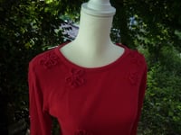 Image 3 of Red Flower Top