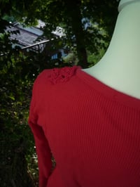 Image 2 of Red Flower Top