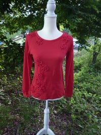 Image 1 of Red Flower Top
