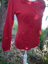 Image 8 of Red Flower Top