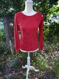 Image 7 of Red Flower Top
