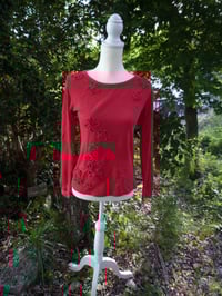 Image 10 of Red Flower Top