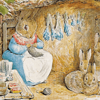 Image 2 of Beatrix Potter "The Wood Was Full Of Rabbit-Holes"