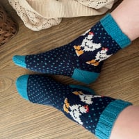 Image 7 of Patron chaussettes Rainy Chicken