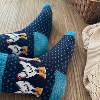 Image 9 of Patron chaussettes Rainy Chicken