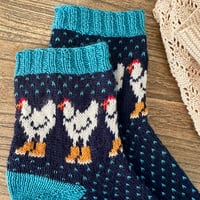 Image 6 of Patron chaussettes Rainy Chicken