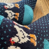 Image 4 of Patron chaussettes Rainy Chicken