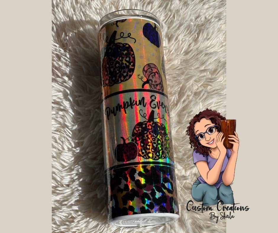 Image of 30 oz Holographic Wrap Fall Tumbler