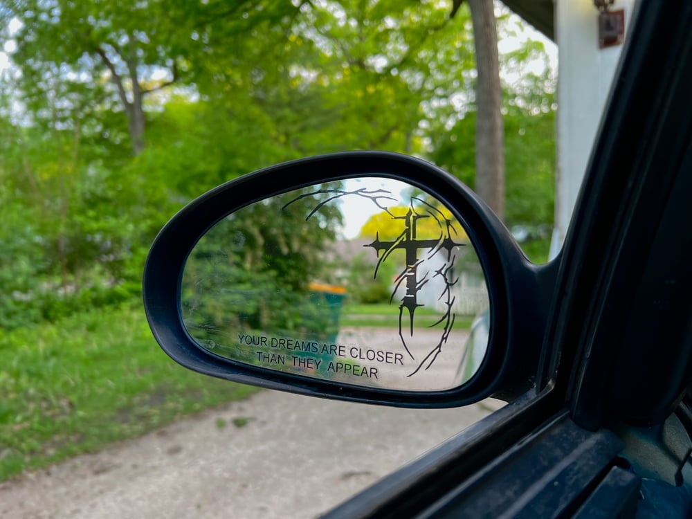 Image of Cybersigilism Cross Mirror Decal