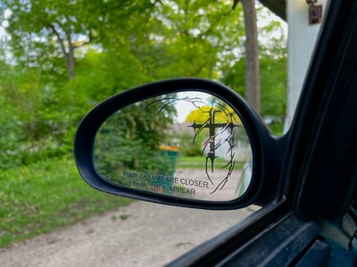 Image of Cybersigilism Cross Mirror Decal