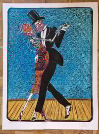 Image 1 of Catch Me when I fall Large scale Linocut 