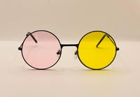 Image 2 of Two Tone Round Sunglasses 