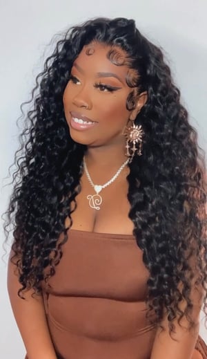 Image of Deep Wave 13x4 Lace Front Wig 24”