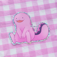 Image of Quagsire & Wooper Shiny Holographic Glitter Stickers
