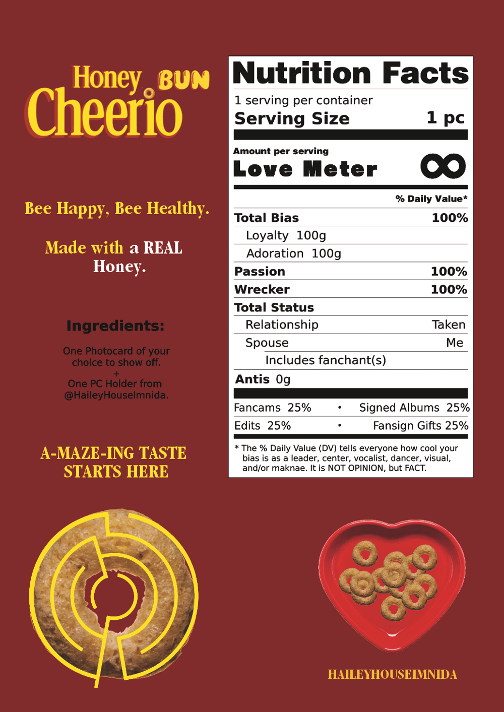 Image of Honey Bun Cheerio PC Holder 