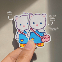 Image of Sylvanian Glitter Stardust Vinyl Waterproof Stickers