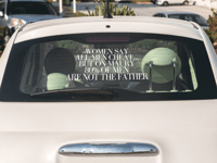 Image 4 of Men Cheat But 80% Not The Father Quote.(2 pack)