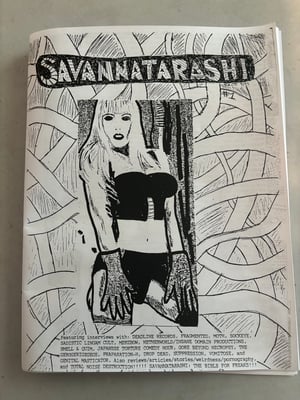  SAVANNATARASHI noise fanzine reissue