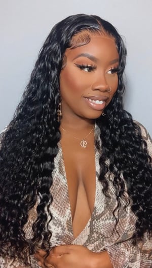 Image of Loose Deep Wave 13x4 Lace Front Wig in 24”