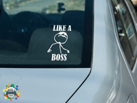 Image 5 of Like A Boss Car Decal.(2 Pack)