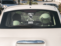 Image 6 of Like A Boss Car Decal.(2 Pack)