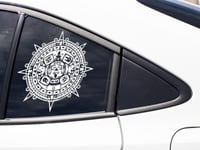 Image 1 of Aztec Calendar Car Decal.(Single Pack)