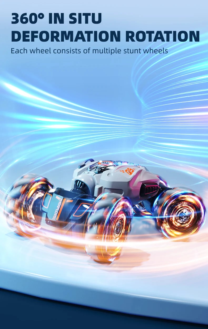 Gesture Induction Twist Electric Car 2.4G RC Off-Road Vehicle Light Spray Double-sided stunt RC Car