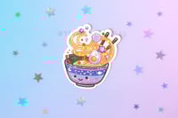 Image 2 of Space Ramen - Sticker (Holographic Sparkle)