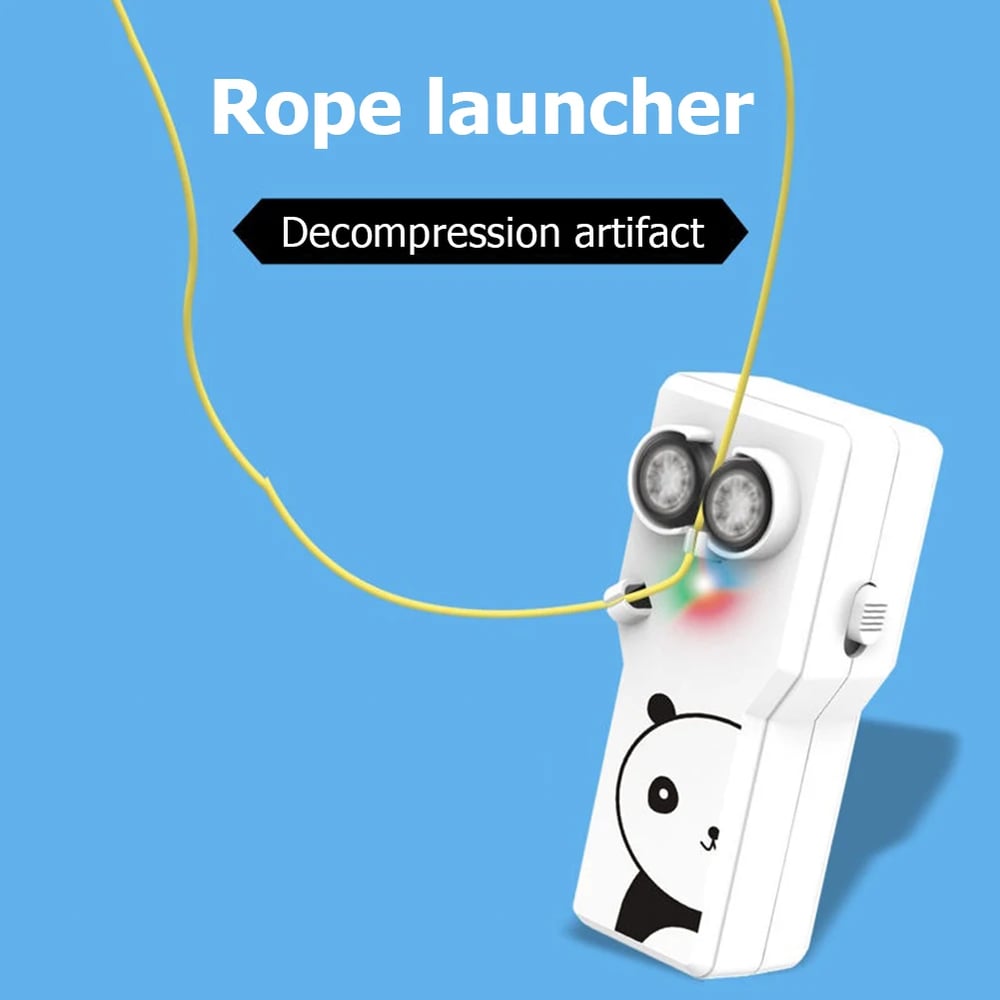 Rope Launcher Propeller with Rope String Controller Handheld Loop Lasso Shooting Thruster 