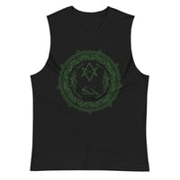 Image 1 of ABSU - CACHET OF TARA (GREEN-PRINT) MUSCLE SHIRT