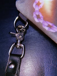 Image 3 of CHAINED HEART WRISTLET BAG