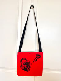 Image 4 of Red/Black Lock & Key Bags
