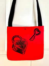 Image 5 of Red/Black Lock & Key Bags