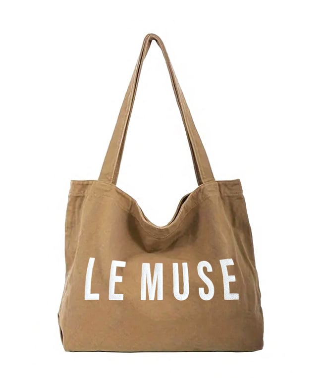 EVERYDAY CANVAS TOTE BAG (CAFE)