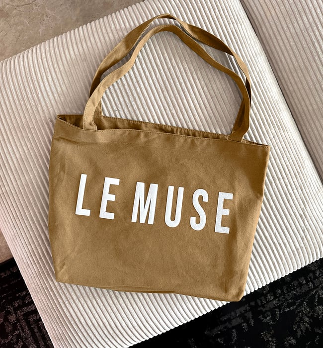 EVERYDAY CANVAS TOTE BAG (CAFE)