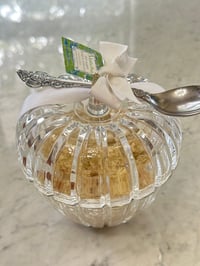 Image 1 of Matcha 540 Baccarat Luxury Magnesium Bath Salts  in Crystal Dish with Silver Spoon