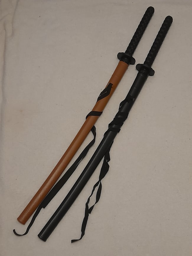 Polypropylene Training Katana Sword Bokken with Scabbard Saya for Martial Arts Kendo Sparring