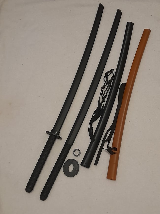 Polypropylene Training Katana Sword Bokken with Scabbard Saya for Martial Arts Kendo Sparring