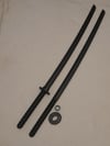 Polypropylene Training Katana Sword Bokken with Scabbard Saya for Martial Arts Kendo Sparring