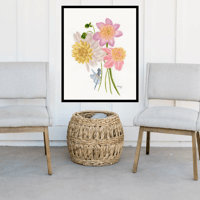 Image 1 of Anemone Dahlias- Poster Print