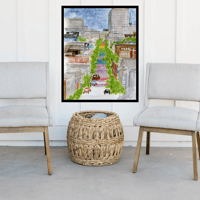 Image 1 of Le Village, Montreal- Poster Print