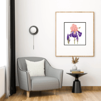 Image 7 of Bearded Irises- Poster Print 