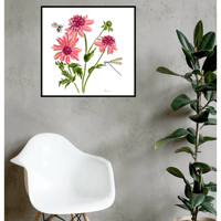 Image 3 of Giddy Up Dahlia - Poster Print