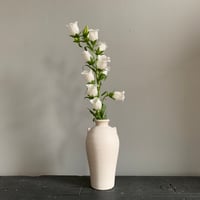 Image 1 of Tall White Vase