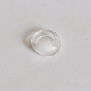 Image of Clear Quartz bean shaped ring