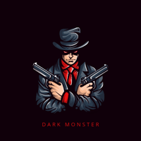 Dark monster logo