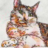 Image 2 of 'Gorge' the Big Boy - Original Artwork 7x5 inches