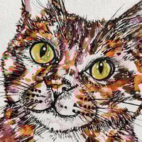 Image 3 of 'Lilly' the Little Cat - Original Artwork 7x5 inches