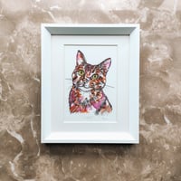 Image 4 of 'Lilly' the Little Cat - Original Artwork 7x5 inches