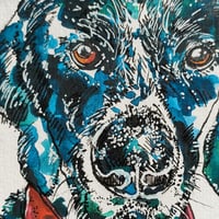 Image 3 of 'Hunter' the German Shorthaired Pointer (Blue) - Original Artwork 7x5 inches